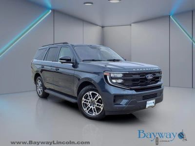 2025 Ford Expedition Active in Blue Metallic — front three-quarter view