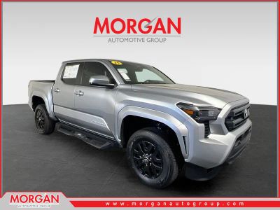 2025 Toyota Tacoma SR5 in Celestial Silver Metallic — front three-quarter view