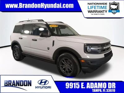 2022 Ford Bronco Sport Big Bend in White — front three-quarter view