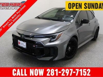 2025 Toyota GR Corolla AWD Premium 1.6T (300HP) in Black — front three-quarter view