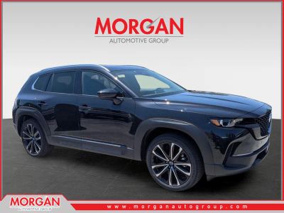 2026 Mazda CX-50 2.5 S Premium in Jet Black Mica — front three-quarter view