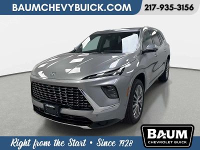 2026 Buick Enclave Avenir in Moonstone Gray Metallic — front three-quarter view