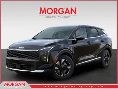 2026 Kia Sportage LX in Black — front three-quarter view