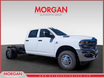 2026 Ram 3500 Tradesman in White — front three-quarter view