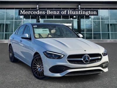 2026 Mercedes-Benz C-Class C 300 in Polar White — front three-quarter view