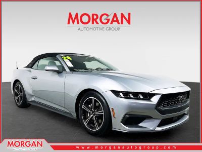 2024 Ford Mustang EcoBoost Premium in Silver — front three-quarter view