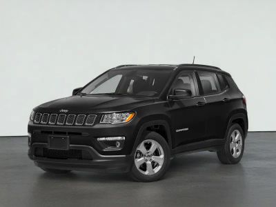 2018 Jeep COMPASS LATITUDE in Diamond Black Crystal Pearlcoat — front three-quarter view