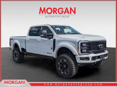 2026 Ford F-250SD XLT Black Widow in White — front three-quarter view