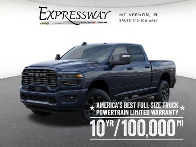 2026 RAM 2500 Big Horn 4x4 Crew Cab 6'4 Box in Forged Blue Metallic Exterior Paint — front three-quarter view