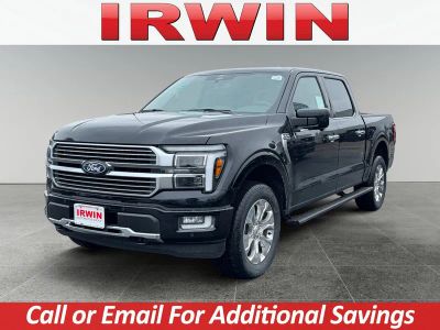 2026 Ford F-150 Platinum in Black — front three-quarter view