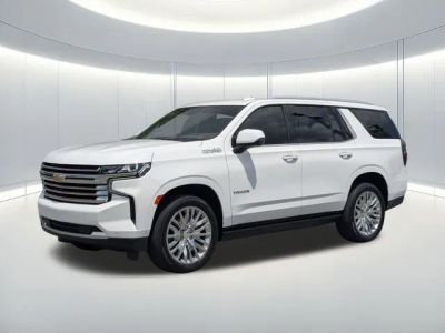 2023 Chevrolet Tahoe High Country in White — front three-quarter view