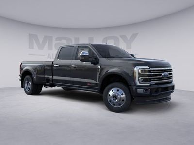 2026 Ford Super Duty F-450 DRW Platinum DRW in Agate Black Metallic — front three-quarter view