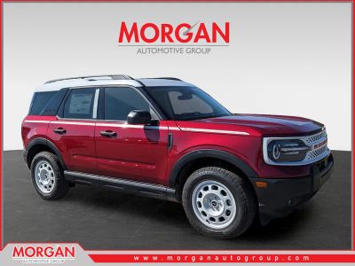 2025 Ford Bronco Sport Heritage in Red — front three-quarter view