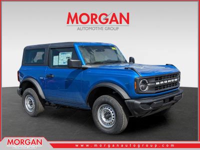 2026 Ford Bronco Base in Blue — front three-quarter view