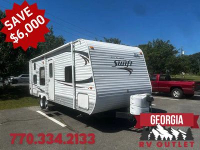 2011 Jayco Jay Flight Swift 264BH — front three-quarter view