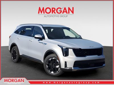 2026 Kia Sorento S in White — front three-quarter view