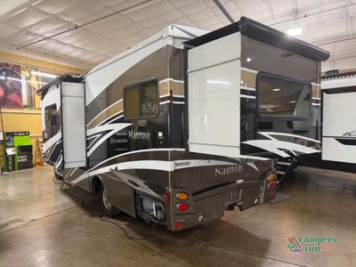 2017 Winnebago Navion — rear three-quarter view