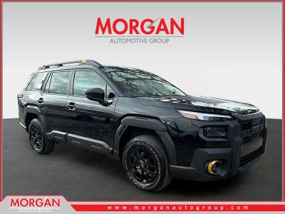 2026 Subaru Outback Wilderness in Crystal Black Silica — front three-quarter view