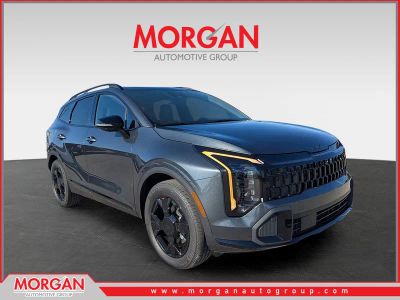 2026 Kia Sportage Plug-In Hybrid X-Line in Gravity Gray — front three-quarter view