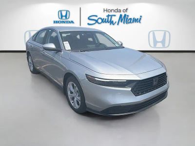 2026 Honda Accord Sedan LX in Solar Silver Metallic — front three-quarter view