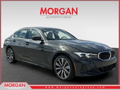 2026 BMW 3 Series 330i in Gray — front three-quarter view