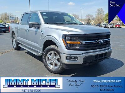 2025 Ford F-150 XLT in Iconic Silver Metallic — front three-quarter view