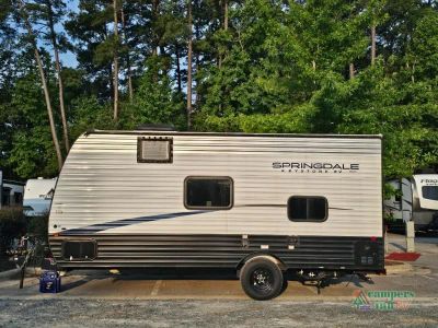 2024 Keystone RV Springdale Mini — rear three-quarter view