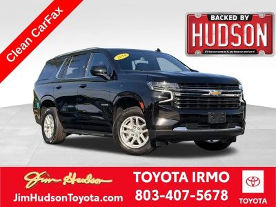 2024 Chevrolet Tahoe LT in Black — front three-quarter view