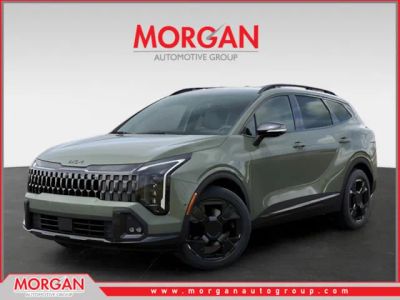 2026 Kia Sportage Plug-In Hybrid X-Line Prestige in Green — front three-quarter view