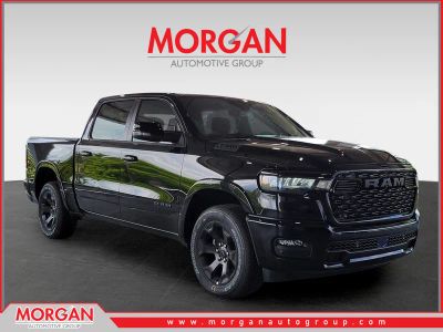 2026 Ram 1500 Big Horn in Diamond Black Crystal Pearlcoat — front three-quarter view