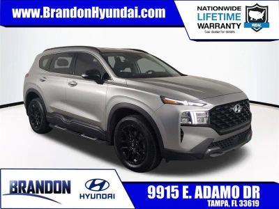 2023 Hyundai Santa Fe XRT in Silver — front three-quarter view