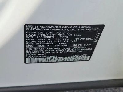 2022 Volkswagen Atlas — photo 30 view