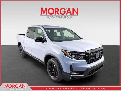 2026 Honda Ridgeline Black Edition in Sonic Gray Pearl — front three-quarter view