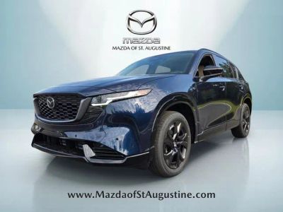 2026 Mazda CX-5 2.5 S Premium in Blue — front three-quarter view