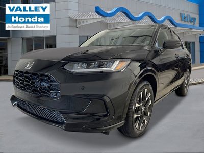 2026 Honda HR-V EX-L in Crystal Black Pearl — front three-quarter view