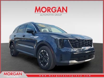 2025 Kia Sorento S in Midnight Lake Blue — front three-quarter view