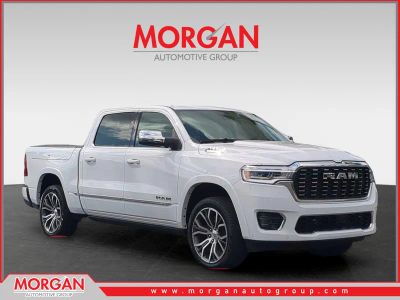 2026 Ram 1500 Tungsten in White — front three-quarter view