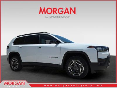 2026 Jeep Cherokee Laredo in White/off-white — front three-quarter view