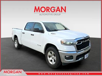 2025 Ram 1500 Big Horn/Lone Star in White — front three-quarter view