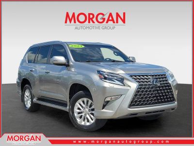 2021 Lexus GX 460 Premium in Silver — front three-quarter view