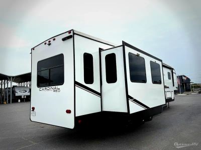 2023 Forest River Cardinal Red — side profile view