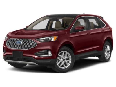 2024 Ford Edge SEL in Iconic Silver Metallic — front three-quarter view