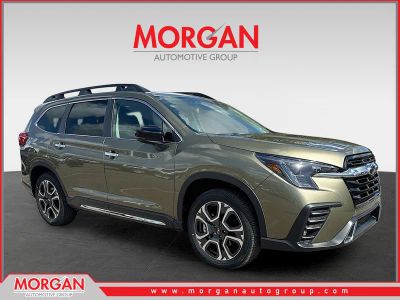 2026 Subaru Ascent Touring in Autumn Green Metallic — front three-quarter view
