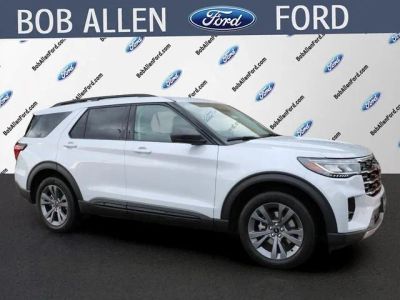 2026 Ford Explorer Active in White — front three-quarter view