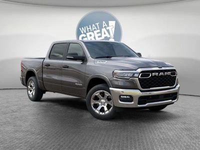 2026 RAM 1500 Big Horn/Lone Star in Granite Crystal Metallic Clear-Coat Exterior Paint — front three-quarter view
