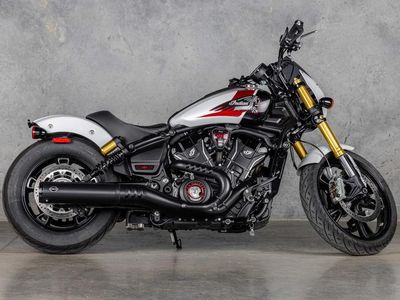 2025 Indian Motorcycle 101 Scout Ghost White Metallic with Graphics - Photo 3