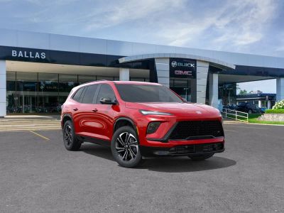 2026 Buick Enclave Sport Touring in Cherry Red Tintcoat — front three-quarter view