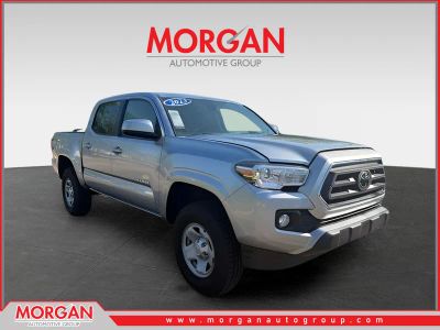 2023 Toyota Tacoma SR5 in Silver — front three-quarter view