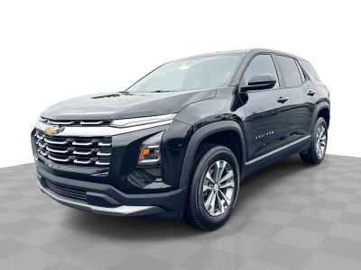 2026 Chevrolet Equinox LT in Mosaic Black Metallic — front three-quarter view