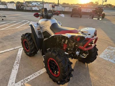 2026 Can-Am Renegade X mr 1000 R Hyper Silver & Legion Red — engine compartment view